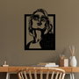Wallity July Accesorio Decorativo de Pared de Metal Negro
